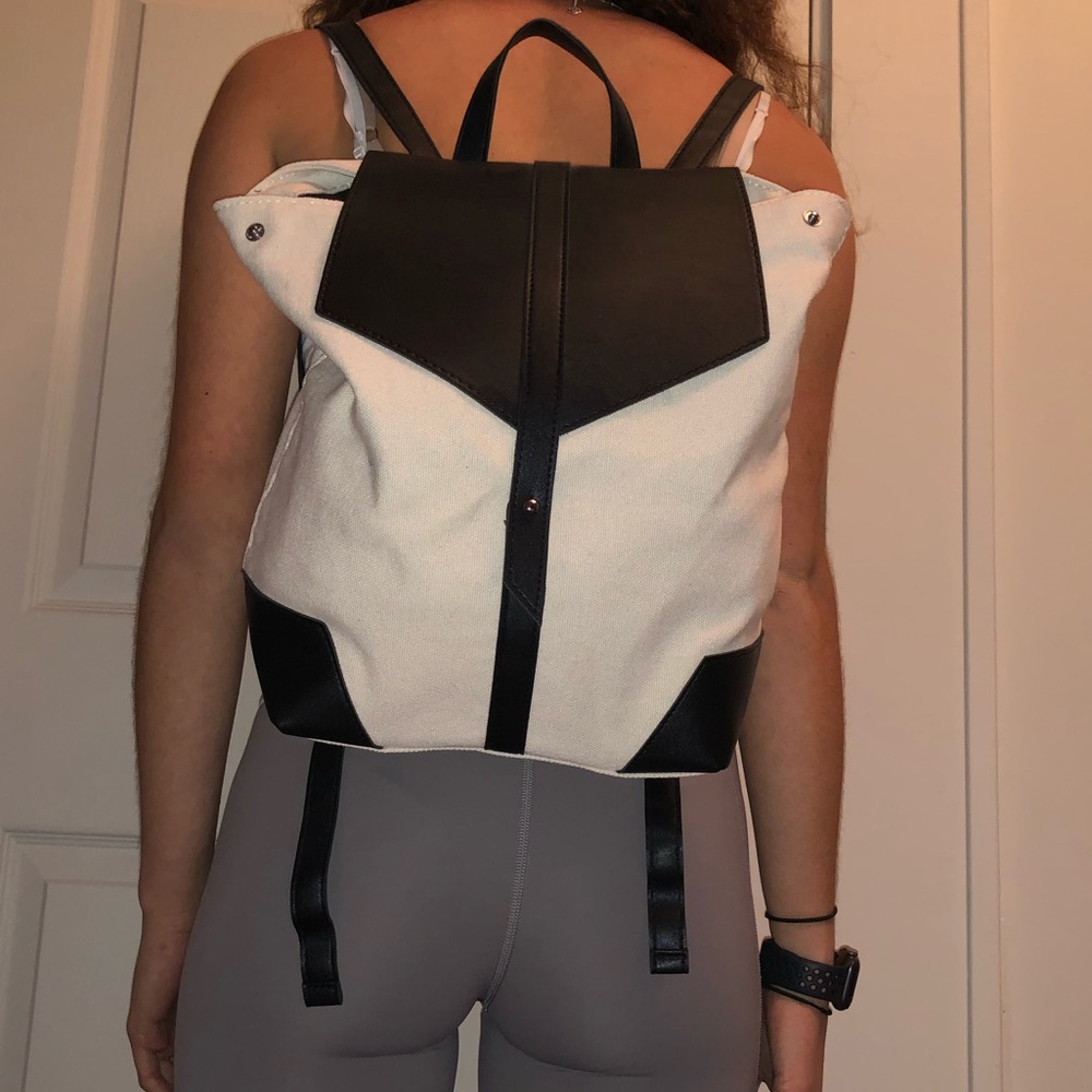 Small canvas backpack